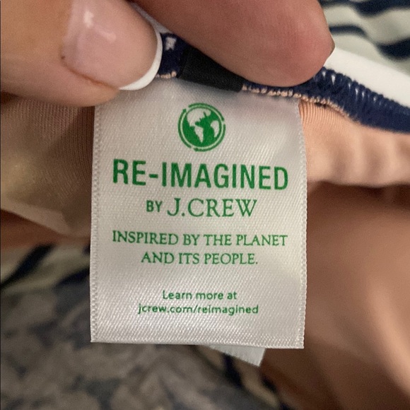 JCrew Striped Swim Dress - Picture 2 of 5